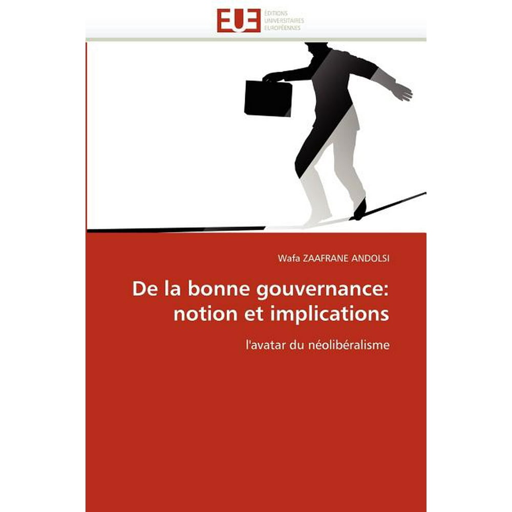 de la Bonne Gouvernance  Notion Et Implications (Paperback)  Walmart