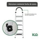 thumbnail image 4 of Escalera Tipo Tijera Plegable de Acero Con 5 Escalones De Goma Antideslizante Para Hogar blanco, 4 of 6