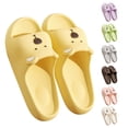 thumbnail image 2 of LIJCC Women Men Cartoon Bear Cute Funny Kawaii Slides Slippers Open Toe Slides Non-Slip Shower Shoes Soft House Anti Slip Cloud Slippers for Indoor & Outdoor, 2 of 6