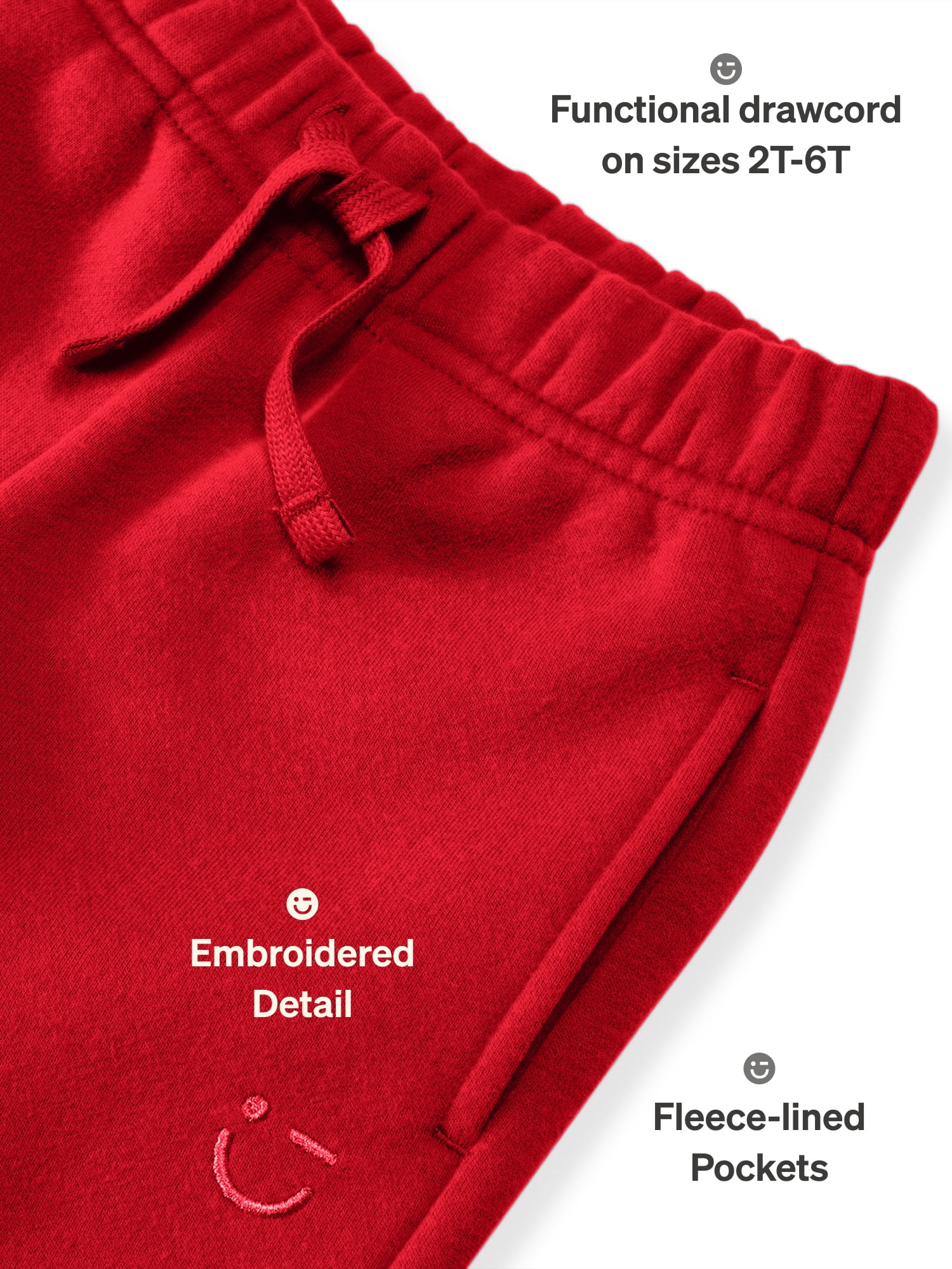 Color Mix by Garanimals Kids Fleece Sweatpants, Sizes 6–16