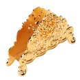 thumbnail image 3 of Napkin Holder, Tissue Holder Easy To Clean European Style Zinc Alloy Hollow Flower Pattern  For Table Gold,Silver, 3 of 8
