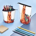 thumbnail image 5 of Lsque Cozy Knitting Llama Pattern Telescopic Pencil Bag Pen Holder Stationery Case, Stand-up Retractable Transformer Bag Organizer, 5 of 6