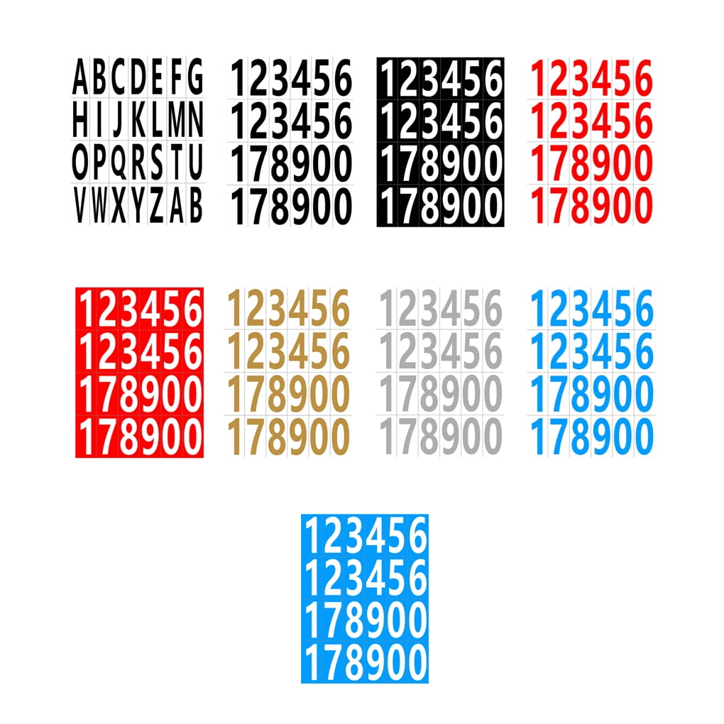 Wweixi 20x Adhesive Number Stickers For Easy Organization And