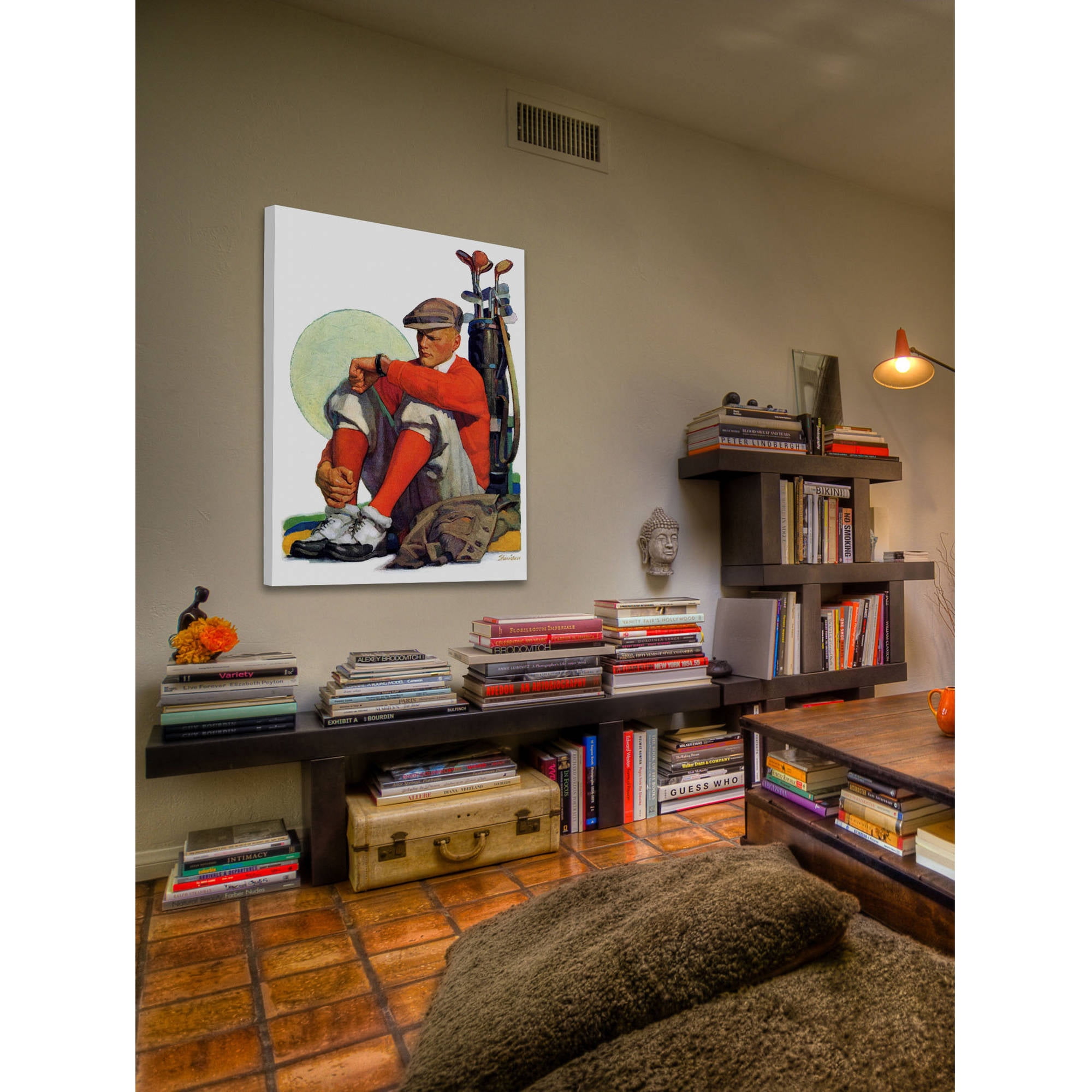 Marmont Hill Golfer Kept Waiting by John E. Sheridan Painting Print on Canvas