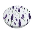 thumbnail image 6 of Uemuo Lavender Flowers Pattern Round Bar Stool Seat Covers Washable Stool Cushion Slipcover Elastic Bar Chair Covers-12 inch, 6 of 7