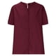 thumbnail image 4 of Camisas de Manga Corta para las Mujeres Casual V-Cuello Sólido Encaje Blusa Superior, Camisa de Verano de Moda para Diario Y Fiesta, 4 of 6