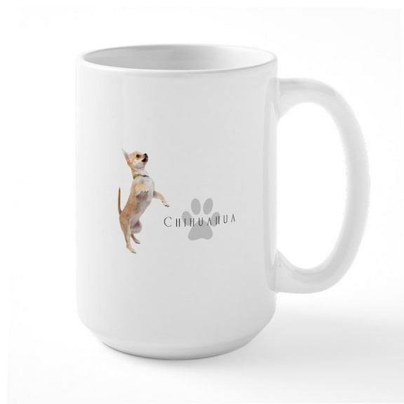 CafePress - Chihuahua Ceramic Mug - 15 oz Ceramic Large White Novelty Mug