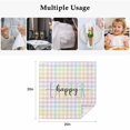 thumbnail image 5 of Easter Cloth Napkins, Colorful Checkered Plaid Spring Gingham Textured Washable and Reusable Dinner Napkins Set of 4, Table Napkin for Kitchen Party Birthday Wedding Hotel Housewarming 20"x20", 5 of 9