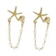 thumbnail image 1 of Versatile Beach Theme Earrings Gold Plated Shell Designs Fashion Jewelry for Bohemian Evening Looks Multicolor, 1 of 4