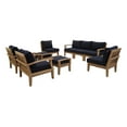 thumbnail image 2 of Modway Marina 9 Piece Outdoor Patio Teak Set in Natural Navy, 2 of 10