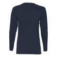 thumbnail image 3 of Gildan Heavy Cotton T-Shirt for Women Long Sleeve Scoop Neck Fit Cotton Shirt, 3 of 5
