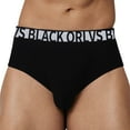 thumbnail image 2 of Sngxgn Men's Briefs, Soft and Breathable Underwear with ComfortFlex Waistband(Black,M), 2 of 4