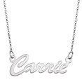 thumbnail image 3 of Personalized Planet Women's Silvertone or Goldtone Nameplate Necklace, 18", 3 of 5