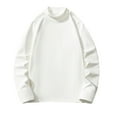 thumbnail image 1 of Mode Automne 2024 Pulls pour Femmes Base en Velours Couleur Unie Manches Longues Col Rond Hauts Pulls d'Hiver pour Femmes 2024 S-63 Blanc TG, 1 of 9