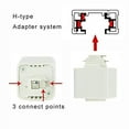 thumbnail image 2 of FSLiving 3-Pack Retro Style Mini Adjustable Angle H-Type Track Head Lighting E26 Base Metal Ceiling Light Track Light Fixture for Gallery Mirror Front Office Loft Bulb and Track Not Included - White, 2 of 6