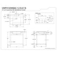 thumbnail image 4 of Kingston Brass VWP3122W8A6 31-Inch Ceramic Console Sink (8-Inch, 3-Hole), White/Polished Nickel, 4 of 7