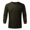 thumbnail image 1 of KaLI_store Men Graphic T Shirts Long Sleeve Men's Crewneck Sweatshirt, Pullover Sweatshirt for Men Army Green,XL, 1 of 2