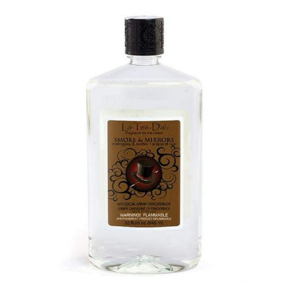 La-Tee-Da Effusion and Fragrance Lamp Oil Refills - 32 oz - SMOKE AND MIRRORS