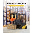 thumbnail image 6 of Forklift Lifting Hook, 2200lbs Capacity Forklift Lifting Hoist, Single Mobile Forklift Crane with Swivel Hook and Large T-Screw, 6 of 7