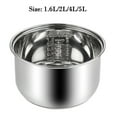 thumbnail image 4 of bedienty Compatible with - Rice Replacement Inner 304 Rice Cooker Pot, and - Large Capacity, for Storage, Storage, More silver 1.6L, 4 of 6