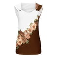 thumbnail image 4 of ZQUUVOU Tank Top For Women Printed Crew Neck Tops (B-Brown,XL), 4 of 5