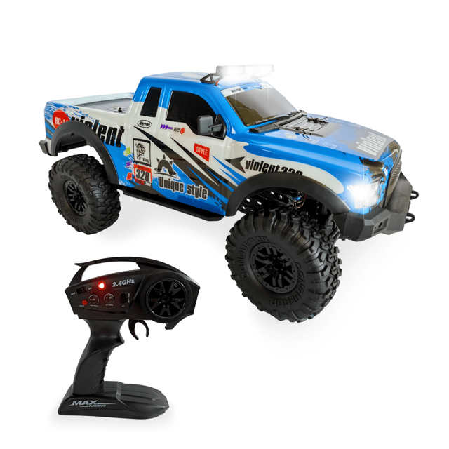 Camioneta 4x4 Todo Terreno Rm Regalomex Escala 1:10 control remoto azul grande