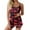 Hot Pink, variant on Women's Heart Print Camisole Pajama Set Shorts Sleeveless Top Sleepwear Summer Black L