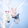 thumbnail image 3 of 3 piezas de muñeco de peluche de gnomo sin rostro de lana navideña, decoración hecha a mano, colgante para árbol de Navidad., 3 of 8