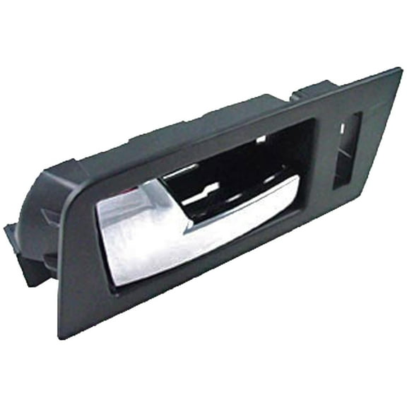 Dorman 81777 Front Driver Side Interior Door Handle for Specific Ford Models, Chrome Lever; Black Housing