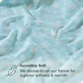 thumbnail image 4 of Bare Home Flannel Sheet Set - 100% Cotton - Deep Pocket - Full, Snowdrift, 4-Pieces, 4 of 6