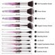thumbnail image 2 of Professional Make Up Brush 10pcs Soft Bristles Hair Makeup Brushes Eyeliner Eyebrow Lip Contour Blending Brush Set (Purple), 2 of 4