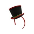 thumbnail image 4 of Mini Snowman Caroler Top Hat Headband Christmas Mistletoe Holly Berries Costume, 4 of 6