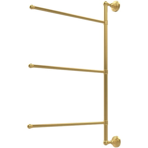 Naiture Solid Brass Triple Swing Arm Towel Bar in 3 Finish 