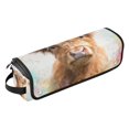 thumbnail image 2 of Hair Tool Organizer Bag with Heat Resistant Mat Removable Travel Storage Case for Hot Air Brushes Curling Irons Small Highland Cattle, 2 of 8