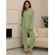 thumbnail image 4 of Conjunto de pijama ZMJ, pantalones largos de manga larga de 2 piezas, talla M, 4 of 7