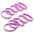 thumbnail image 5 of GOOHOCHY Graduation Wristbands Purple Silicone 10Pcs 2.8X2.8X0.5In, 5 of 8