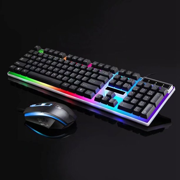 VicTsing LED Colorful Backlight Adjustable Gaming USB Wired Keyboard