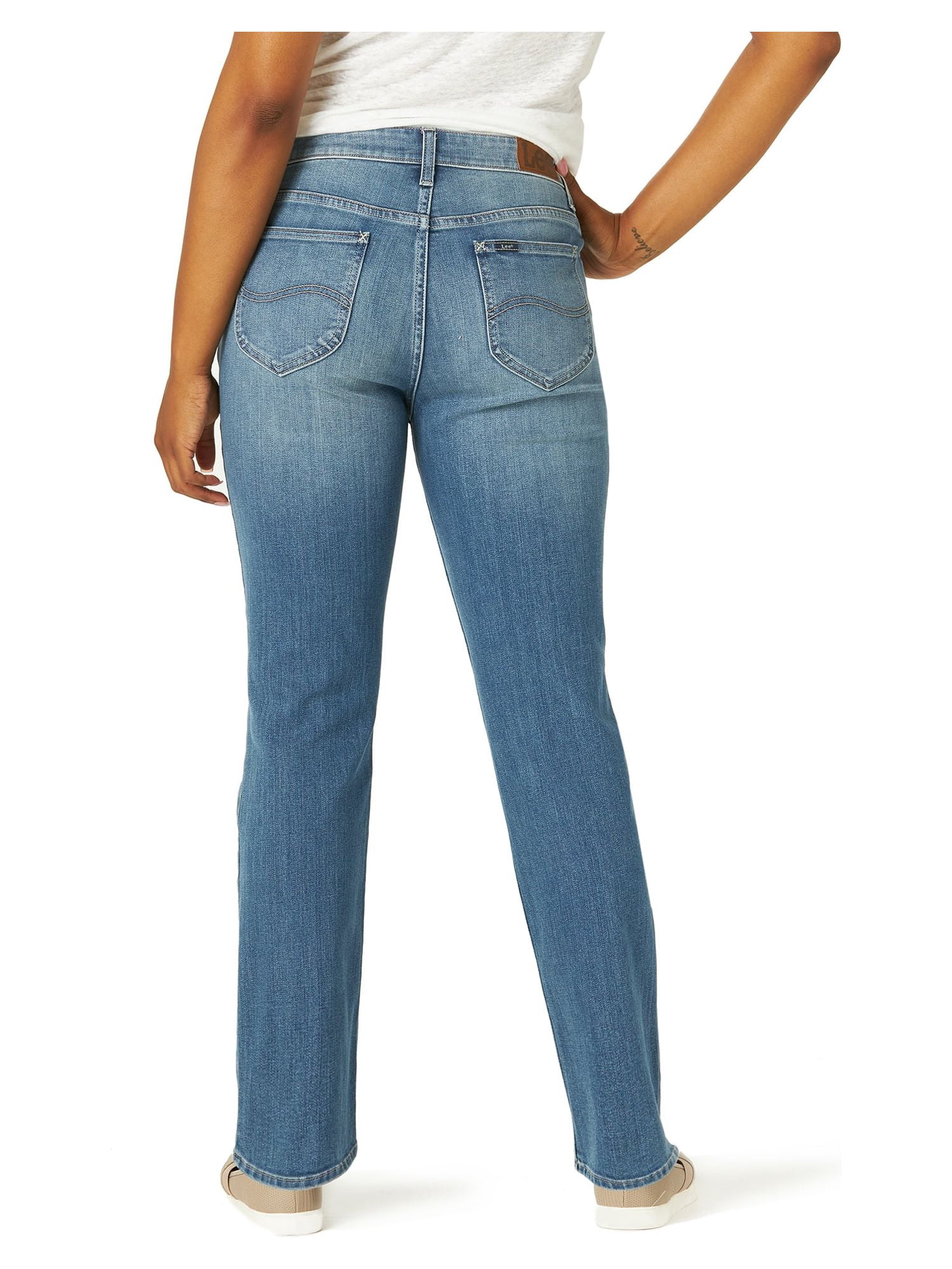 Lee Women's Midrise Straight Jean, Available in 28", 30", 32" Inseams, Sizes 2-22