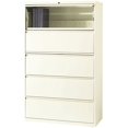thumbnail image 3 of Hirsh 42-in Wide HL10000 Series Metal 5 Drawer Lateral File Cabinet Off White, 3 of 5