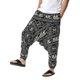 thumbnail image 3 of SAYOO Pantalones largos de yoga  para hombre, pantalones de entrepierna caída holgados con estampado de patrón nacional, pantalones casuales de estilo simple SAYOO S M L XL XXL XXXL, 3 of 8