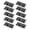 Black 10PC, variant on Chnmavx 10-Packs Christmas Light Clips, Hooks For Outdoor String Lights Clips, Heavy Duty Black Cable Clips with Waterproof Adhesive Strips, String Lights Cord Organizer Hooks For Party Decor