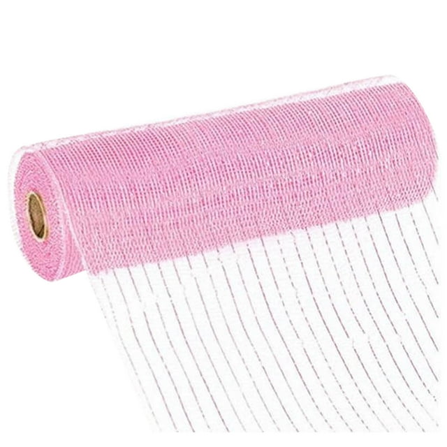10Inch Wide Burlap Deco Mesh Ribbon, Plastic Material, 30Ft Length, For Wreath/Bow/DIY Craft/Home Decor