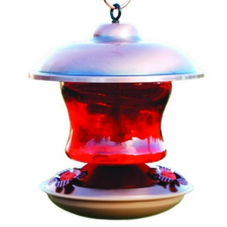 Brushed Copper Hummingbird Feeder Ruby Glass Walmart Canada