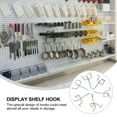 thumbnail image 2 of OULII 50Pcs Compact Silver Iron Pegboard Hooks for Shop Use and Storage Solutions, 2 of 8