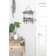 thumbnail image 2 of Wall Hanging Planter,2 Tiered Plant Propagation Stations Glass Terrarium With Wooden Stand Test Tube Flower Vases Retro Hanging Glass Planter For Prop, 2 of 5