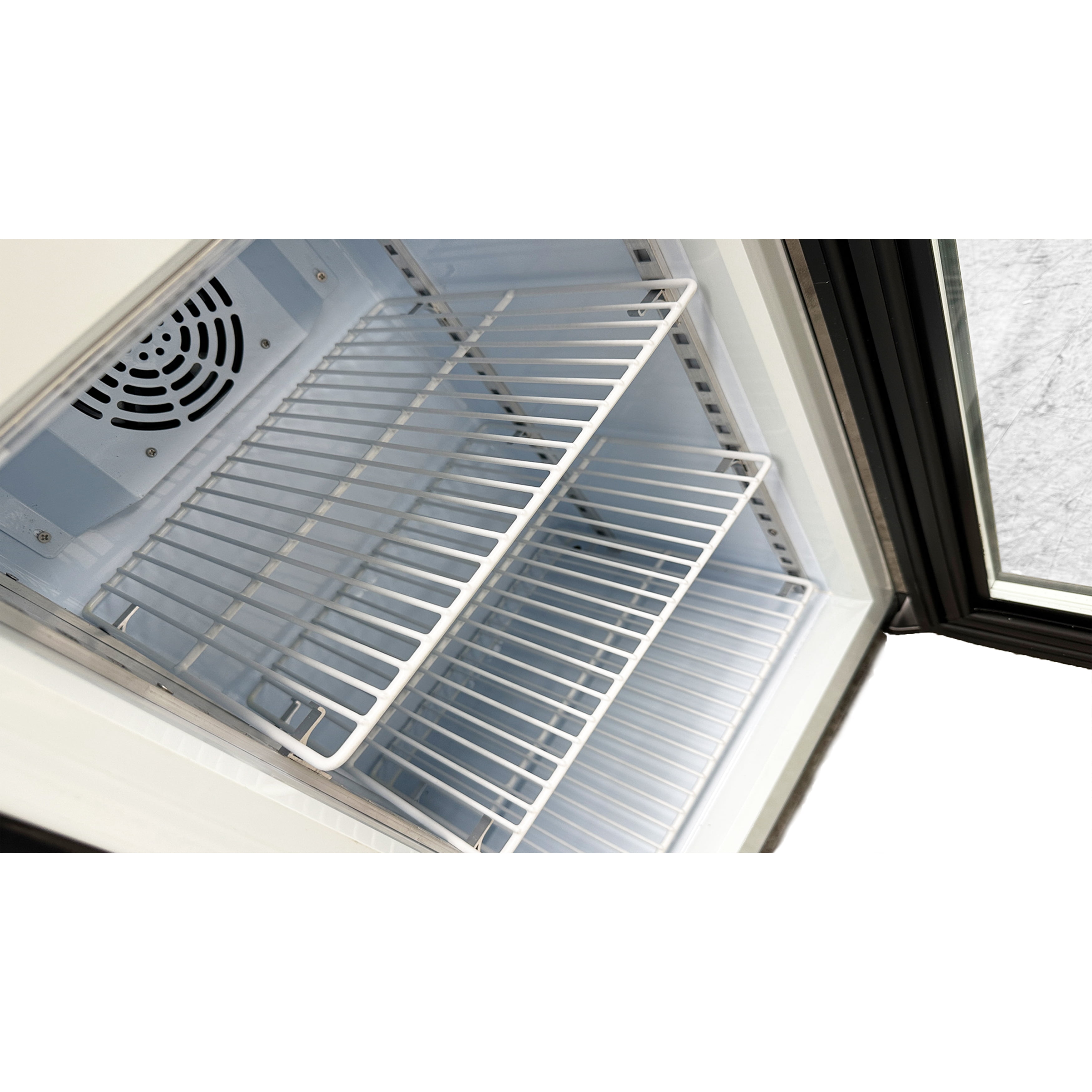 NSF 19 in. Countertop Glass Freezer, Ice Cream Freezer, Low Nosie 50L Display Freezer