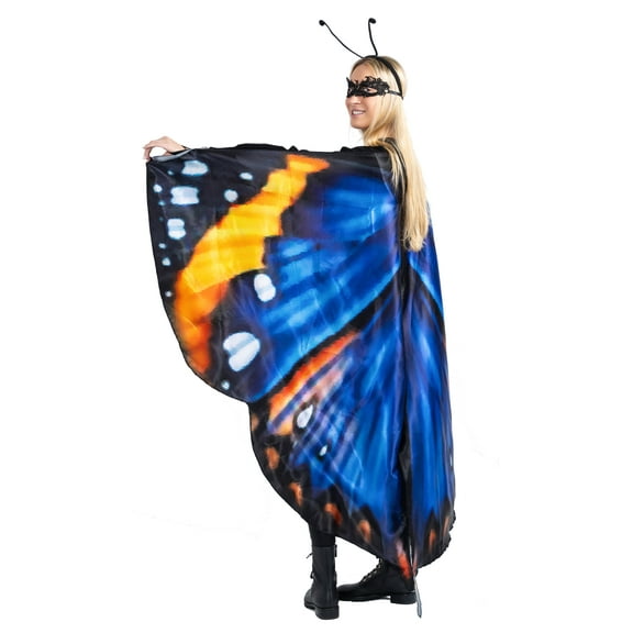 Dress Up America Butterfly Costume for Women - Adult Butterfly Wings, Headband, and Mask Set