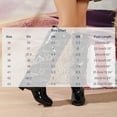 thumbnail image 3 of Women's Patent Leather Over The Knee Boots, Multi Buckle Slouch High Heel Boots, Pointed Toe Foldable Shaft Fashion Boots, 3 of 9