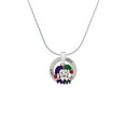 thumbnail image 2 of Delight Jewelry Silvertone Mardi Gras Jester Joy Ring Charm Necklace, 18", 2 of 4