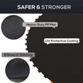 thumbnail image 4 of Soozier Trampoline Mat Replacement with Spring Pull Tool and 72 V-Hooks, Fits 12ft Trampoline, Using 5.5" Springs, Black, 4 of 7